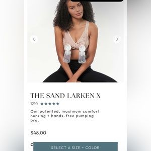 Larken X Bras (2) Medium - breastfeeding pumping top bra